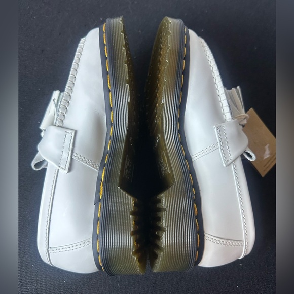 ❗️NEW Dr. Martens AirWair ADRIAN YELLOW STITCH LEATHER TASSEL LOAFERS Size 5 - Picture 6 of 15